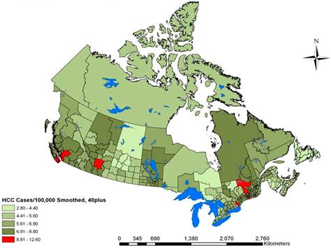 Distribution Canada Population Map