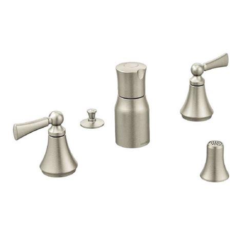 MOEN Wynford 2-Handle Bidet Faucet in Brushed Nickel (Valve Sold Separately) | The Home Depot Canada