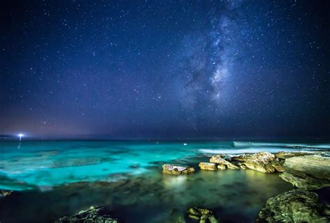 landscape, Sea, Night, Stars Wallpapers HD / Desktop and Mobile Backgrounds