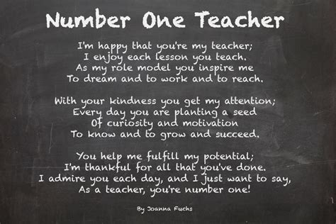 5 Teacher Appreciation Poems | MoneyMinder Treasury Software