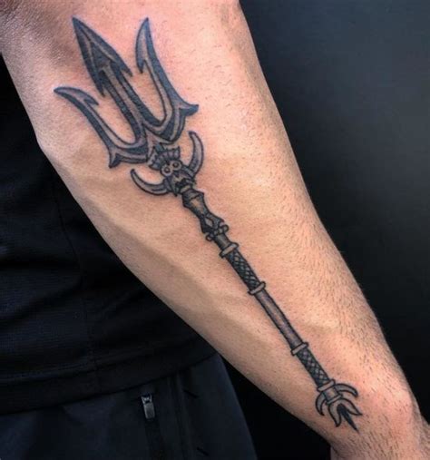 Poseidon Trident Tattoo Designs