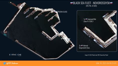 H I Sutton on Twitter: "RT @MT_Anderson: 🇷🇺BSF: NOVOROSSIYSK🇷🇺 0.5M📷 from 26 June 2023 ...