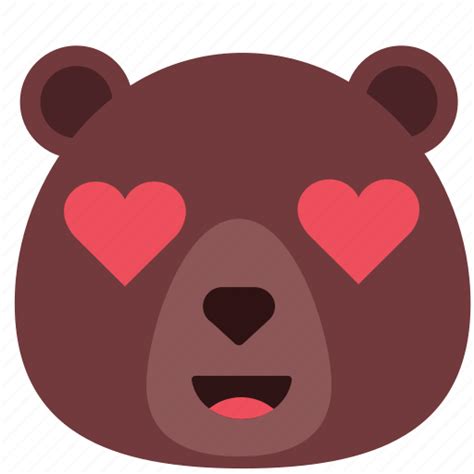 Bear, emoji, emoticon, love, romantic, valentine icon - Download on Iconfinder