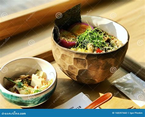 Thai noodles in cafe stock photo. Image of cuisine, korean - 168397660