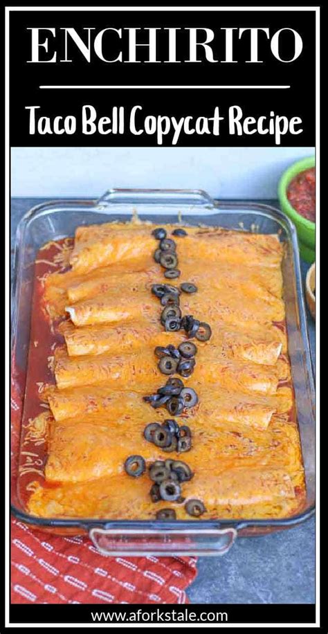 Enchirito- Taco Bell Copycat Recipe - A Fork's Tale