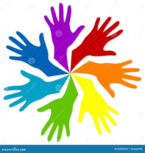 Rainbow hands stock vector. Illustration of homosexual - 22455532