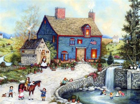 Interesting: Americana art painting