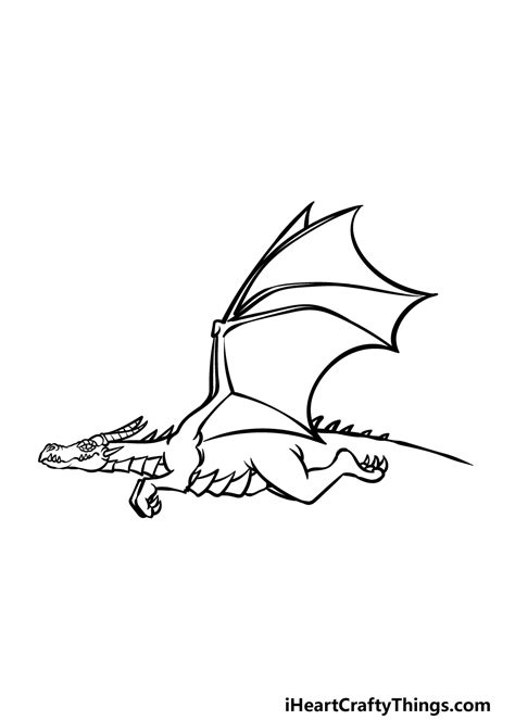 Flying Dragon Sketch