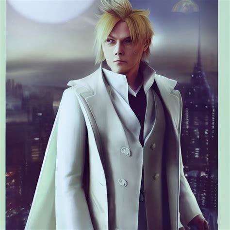 **Rufus Shinra cosplay, played by Leonardo di Caprio, | Midjourney