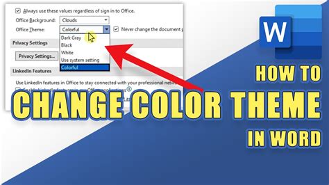 How To Change Theme Color Palette In Word - Printable Templates Free