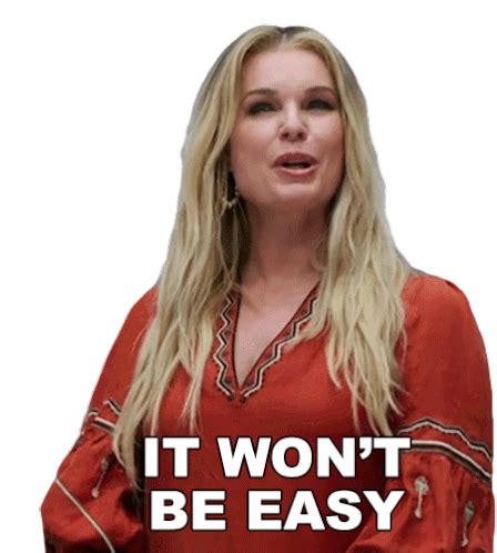 It Wont Be Easy Rebecca Romijn Sticker - It Wont Be Easy Rebecca Romijn ...