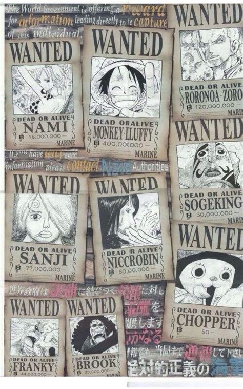 Mugiwara Wanted Posters