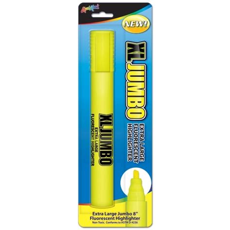 XL Jumbo 8" Extra Large Fluorescent Highlighter - Yellow - Item #62518 - ImprintItems.com Custom ...