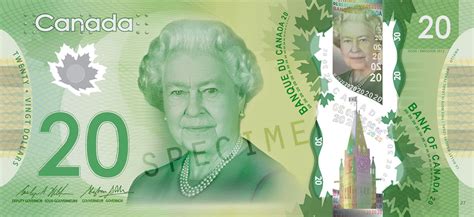 $20 Polymer Note - Bank of Canada