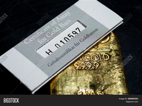 Certificate Assay Gold Image & Photo (Free Trial) | Bigstock