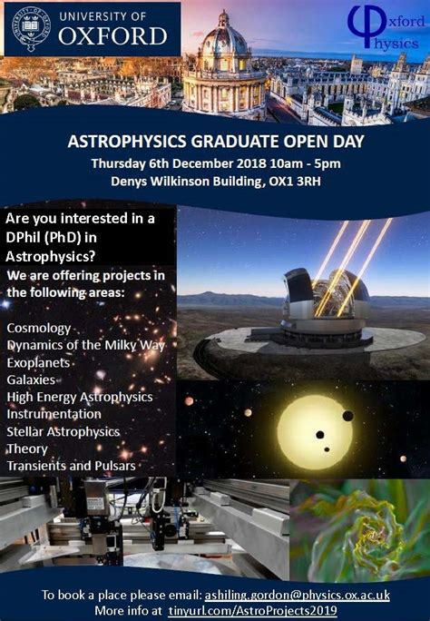 Department of Physics at University of Oxford on Twitter: "Are you interested in doing a DPhil ...