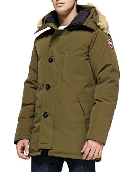 Lyst - Canada Goose Chateau Arctic-Tech Parka With Fur Trim in Green ...