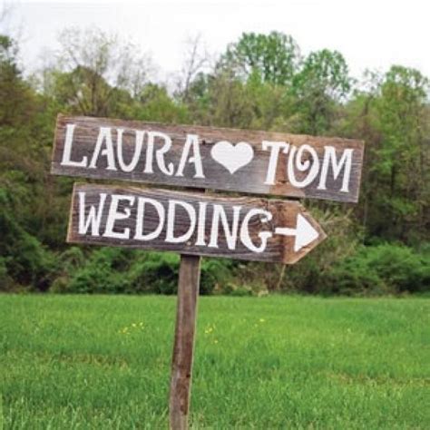 Rustic Wedding Signs Personalized Romantic Outdoor Weddings Hand ...