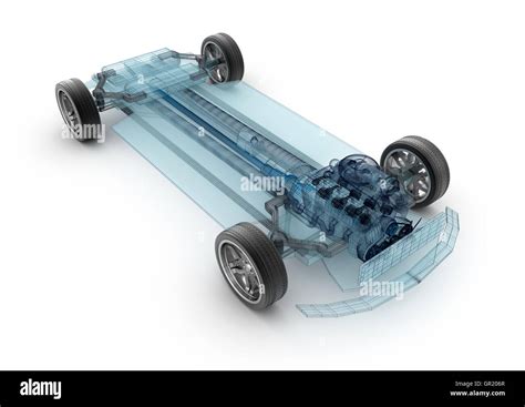 Car base design, wire model.3D illustration. My own car design Stock ...