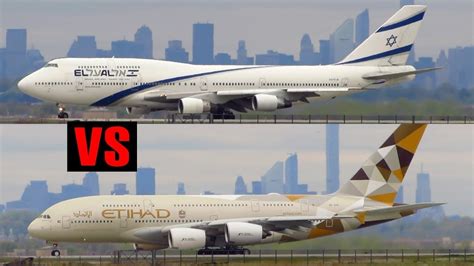 PESAWAT Airbus A380 VS Boeing 747 - YouTube