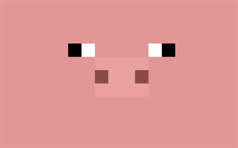 Minecraft Pig Face Wallpaper