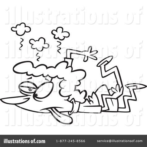 Exhausted Clipart #1097396 - Illustration by toonaday