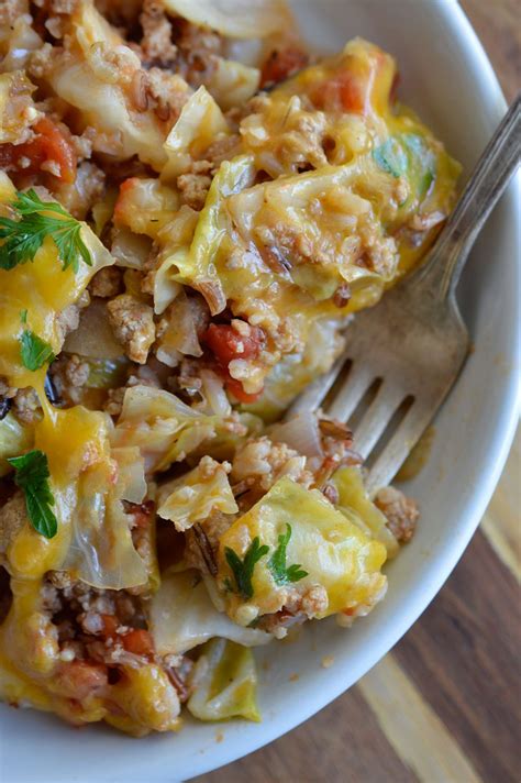 STUFFED CABBAGE CASSEROLE {Easy-One-Pot!} ★ WonkyWonderful