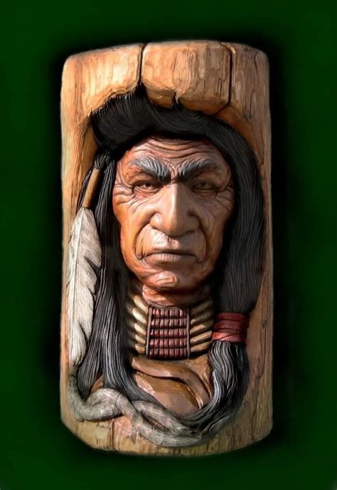 Carving Post Forum: Indian Portrait...finishing technique | Wood carving art, Wood carving, Wood ...