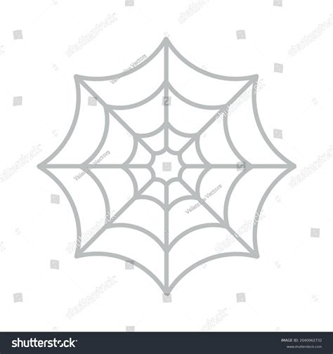 Spider Web Symbol Icon Emoji Vector Stock Vector (Royalty Free) 2040062732