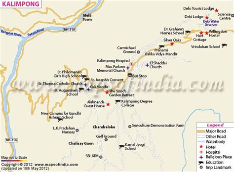 City Map of Kalimpong | Map, City map, City