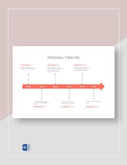 23+ FREE Timeline Chart Templates - Microsoft Word (DOC) | Template.net