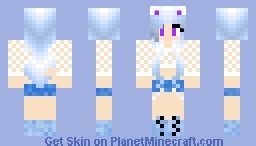 Blue Cat Girl ~ ChoChoCat Minecraft Skin