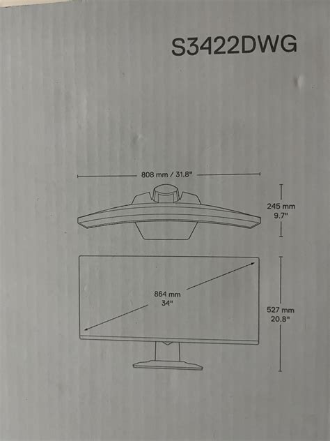 DELL S3422DWG, Computers & Tech, Parts & Accessories, Monitor Screens ...