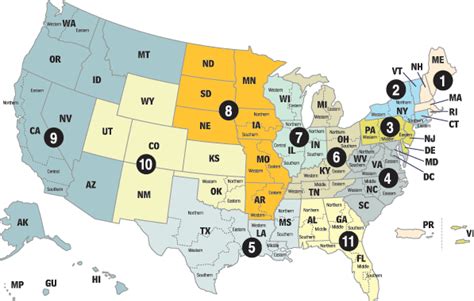 US Appeals Court Circuits by Population Quiz - By theologystudent