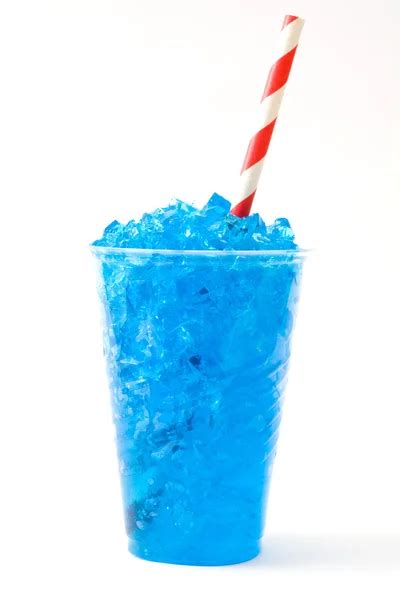 Green slushie. Blue background Stock Photo by ©etorres69 108754550