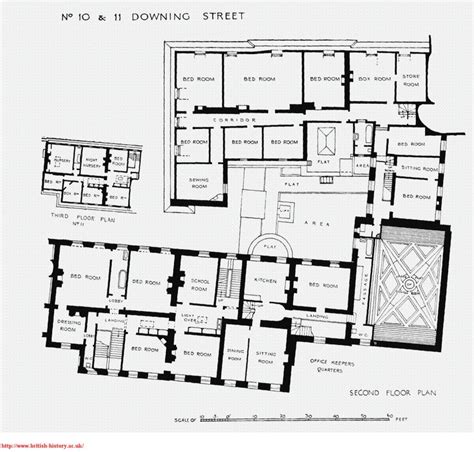 Floorplans of No. 10, Downing Street | Floor plans, How to plan, Luxury floor plans