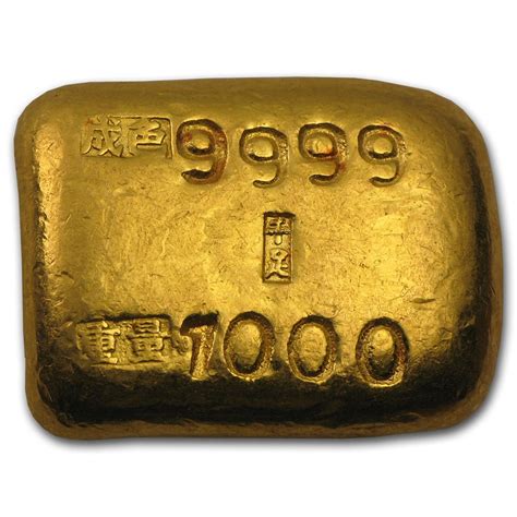 Buy 1 Tael Gold Bar - Chinese Biscuit (1.206 oz) | APMEX