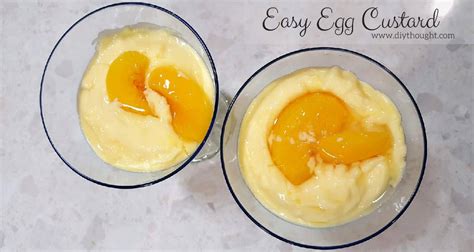 Easy Egg Custard- No Custard Powder Custard! - DIY Thought