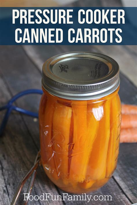 Pressure Cooker Canned Carrots