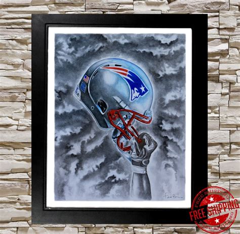 New England Patriots Decor 16x20 Patriots Wall Art Stadium - Etsy