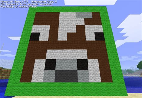 cow face pixel art Minecraft Project | Minecraft pixel art, Pixel art, Minecraft art