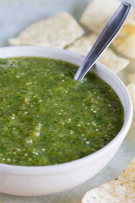 4 Ingredient Tomatillo Salsa Recipe - Taste and Tell