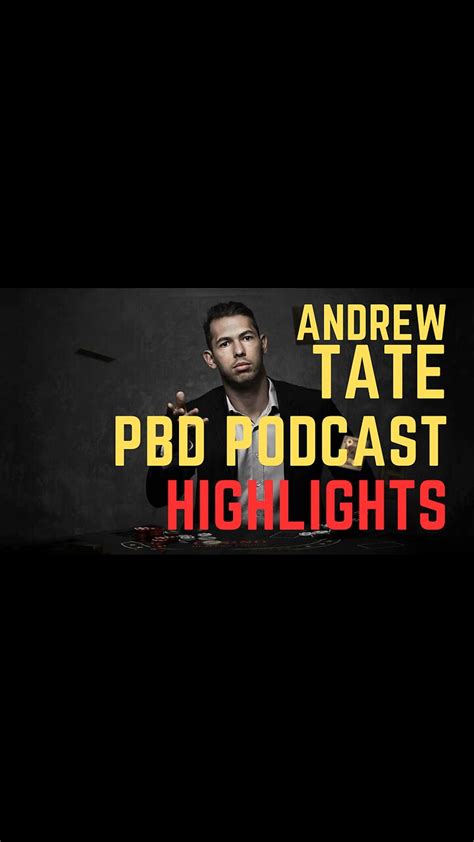 ANDREW TATE PBD PODCAST HIGHLIGHT