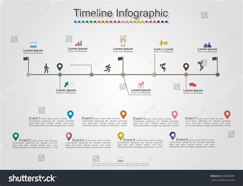 Infographics Timeline Element Web Design Layout Stock Vector (Royalty Free) 230828899 | Shutterstock