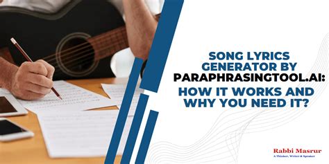 Song Lyrics Generator By Paraphrasingtool.ai: How It Works And Why You ...