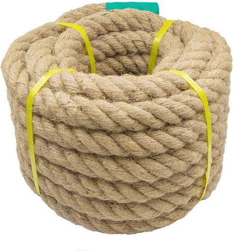 Aoneky Jute Rope - 1.18/1.5 Inch Twisted Hemp Rope for Crafts, Climbing ...