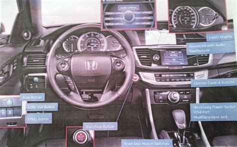 2013 Honda Accord Interior Photo Leaked - autoevolution