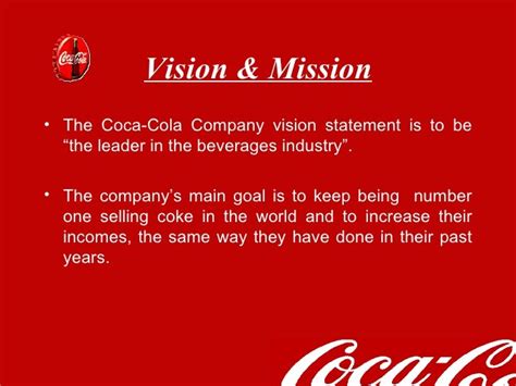 😎 Vision and mission statement of coca cola company. Our Mission ...