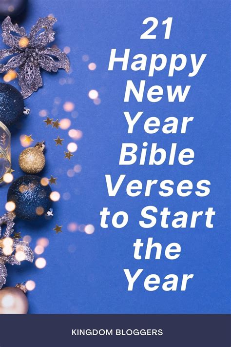 21 Happy New Year Bible Verses