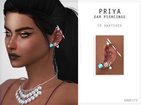 Ear Cuff Piercing Earrings the sims 4 _ P2 - SIMS4 Clove share Asia Tổng hợp Custom Content The ...